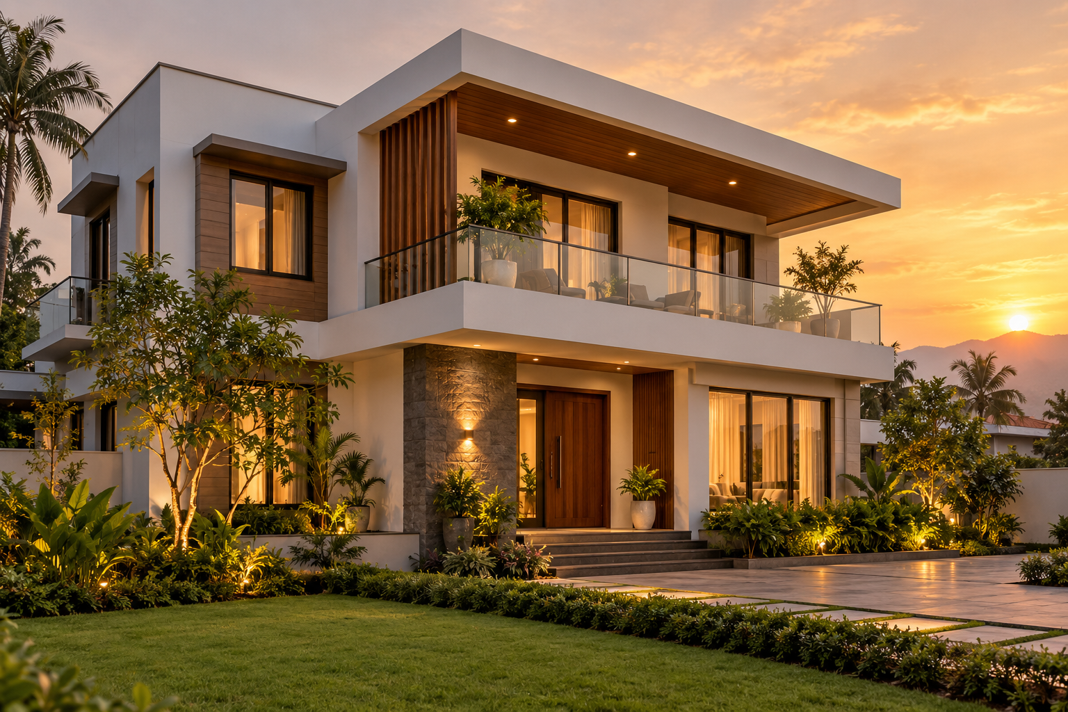 Concept contemporary family home